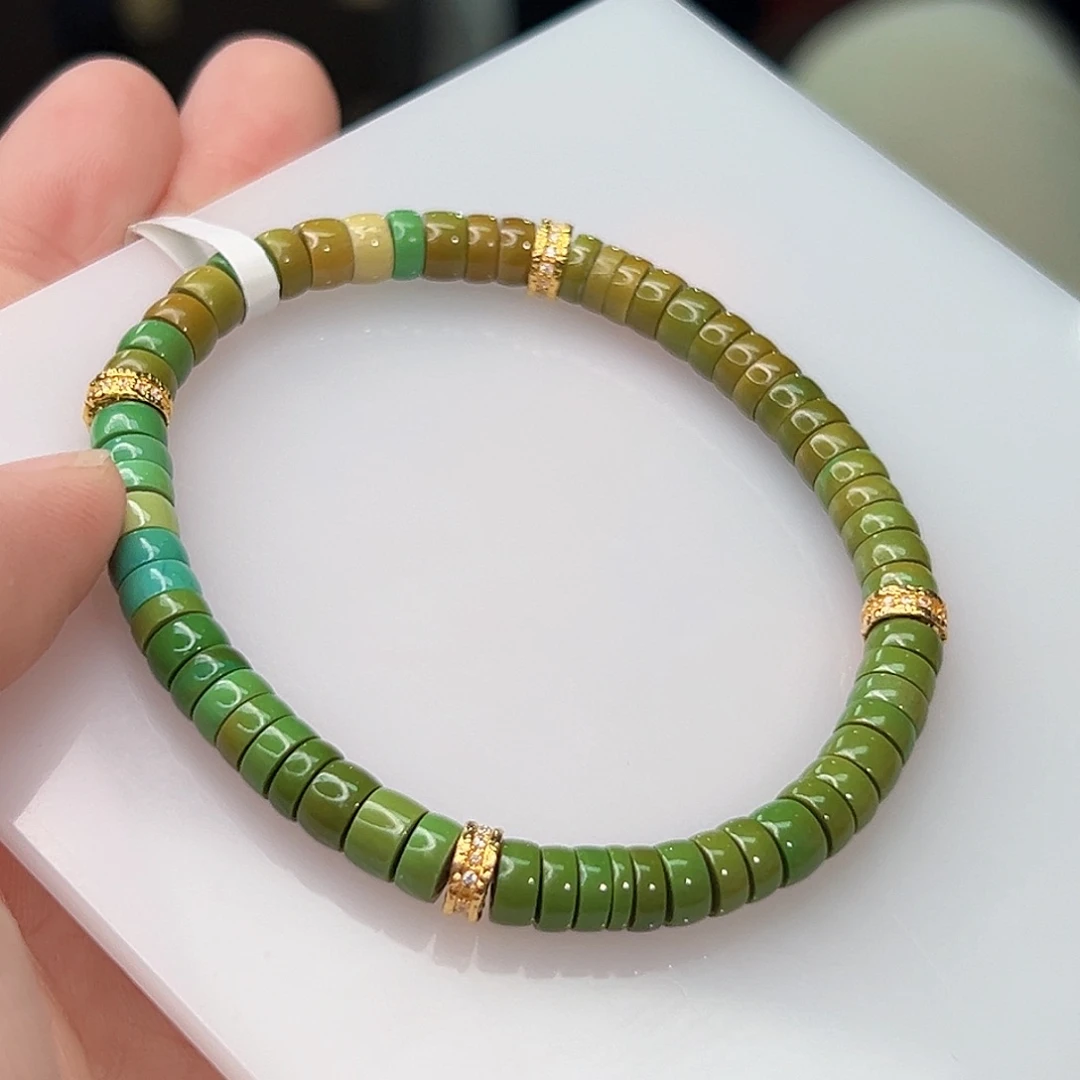 绿松石珠宝奇石18K金镶嵌