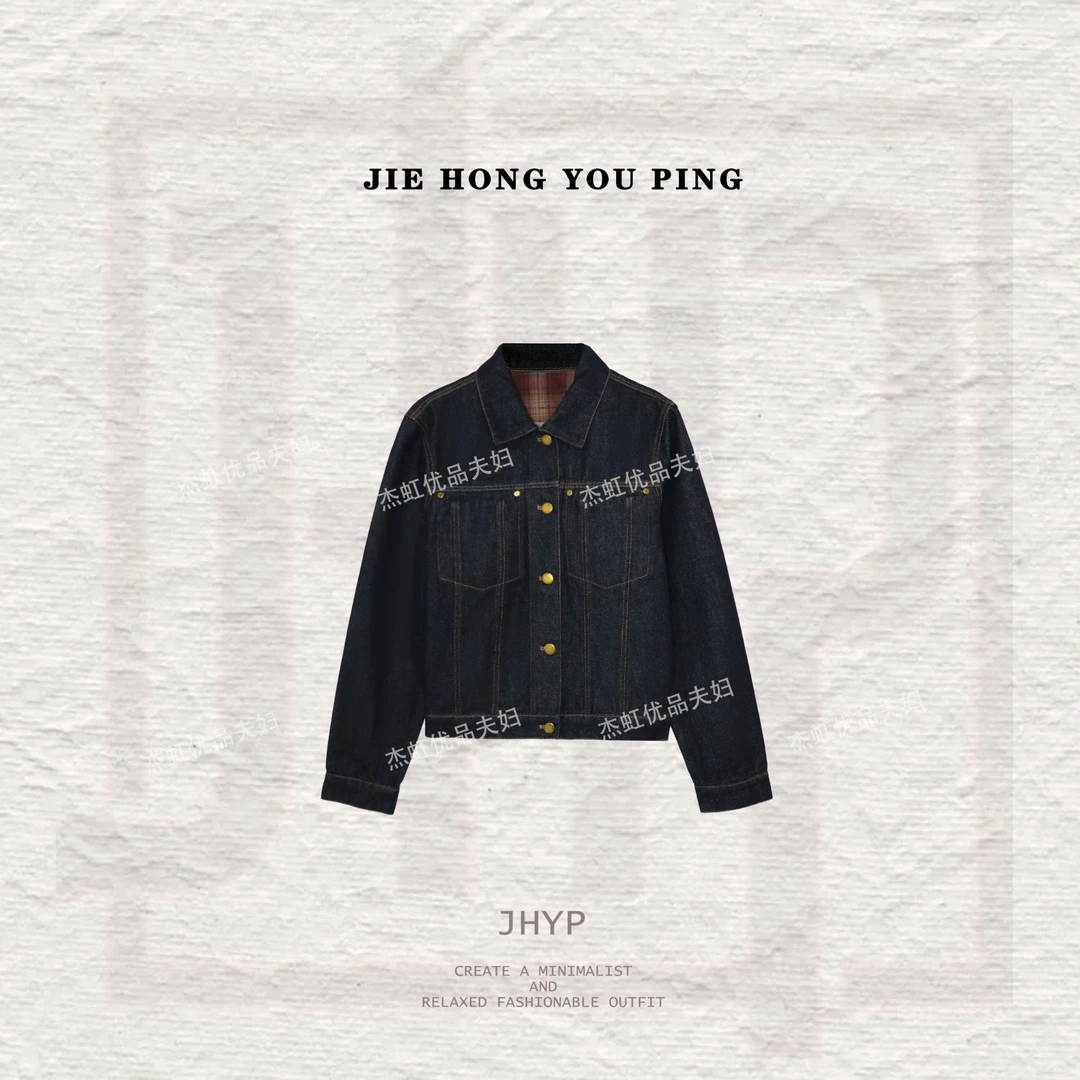 秋季新款美式牛仔外套衬衫休闲百搭外套女士休闲上衣91005