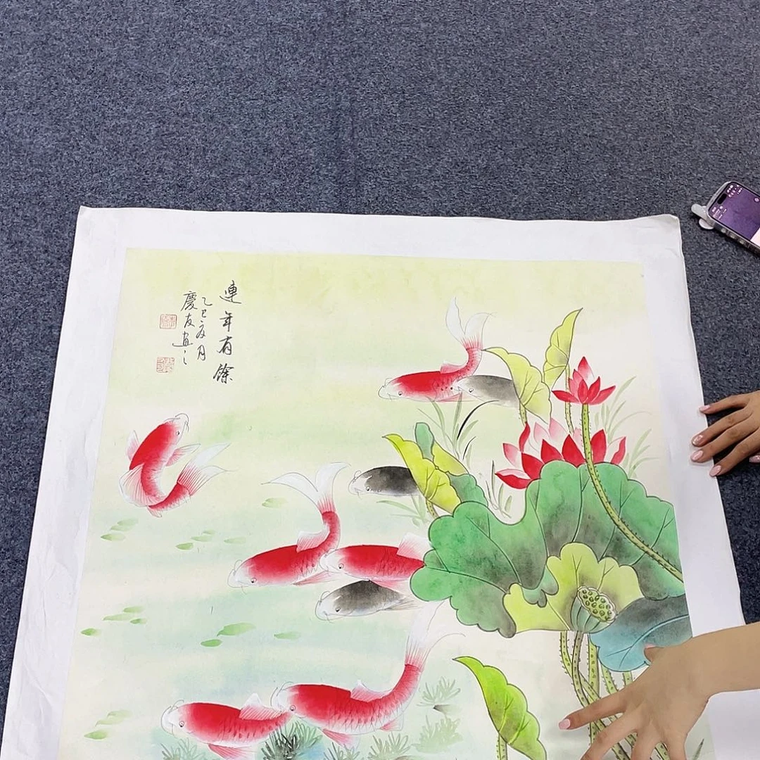 国画作品小姐姐放漏…