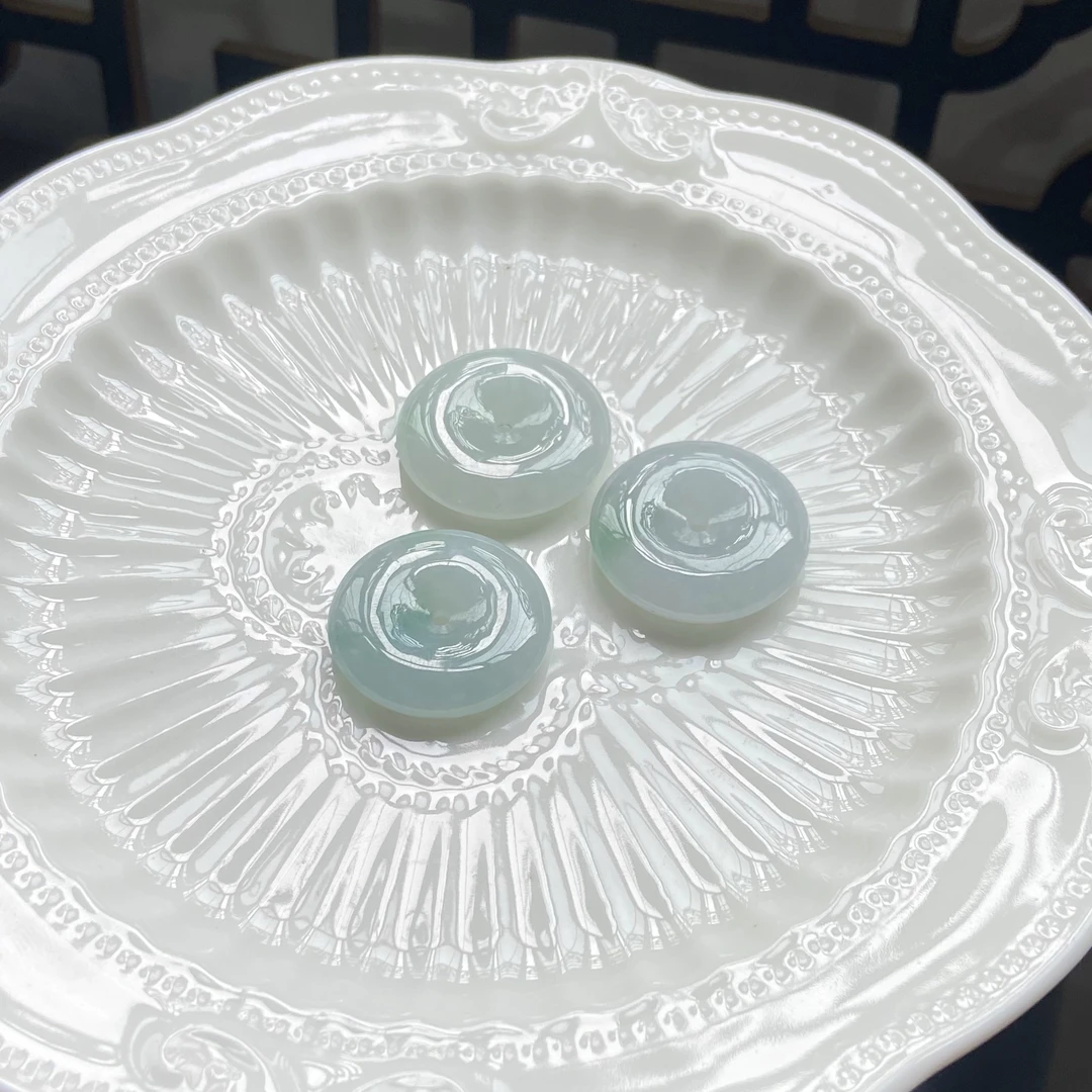 翡翠平安扣多样性发一件/配绳