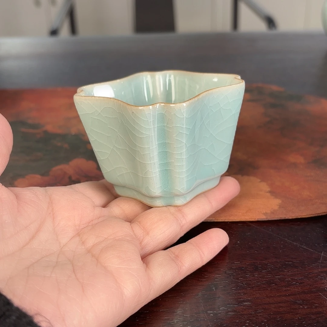 龙泉云间青瓷小米茶器