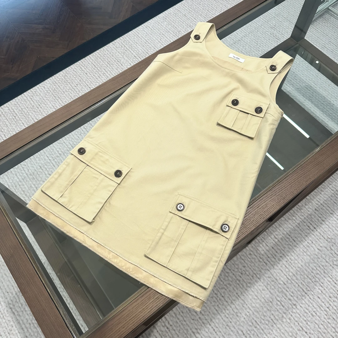 JISI 工装风吊带连衣裙-L24175