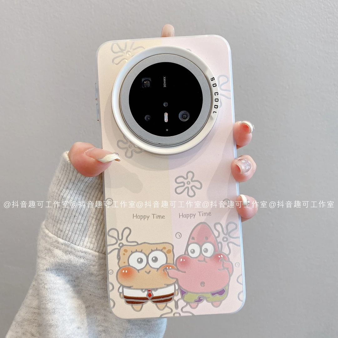 (华为mate系列)磨砂彩银适用华为mate70pro60/50海宝派大星手机壳