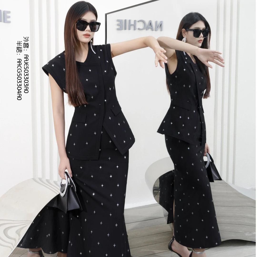 BAISI/百丝外套AAJF503303A0黑色修身气质显瘦女神范