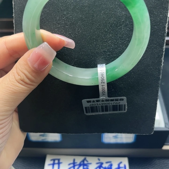 石英质玉（非洲翠）未镶嵌手镯