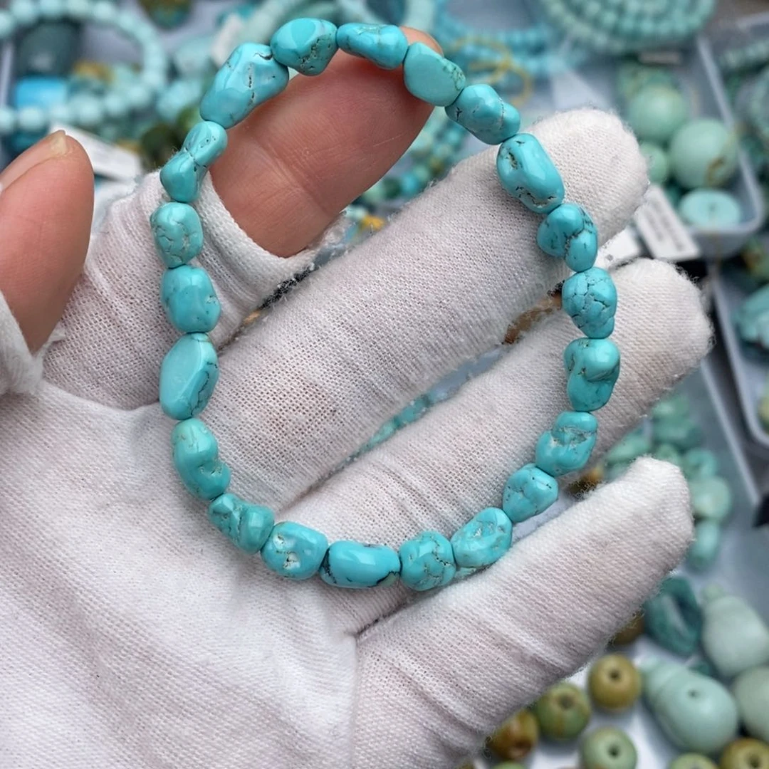 未镶嵌绿松石卡6➕随型手串