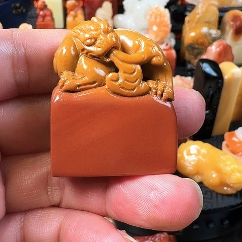范***儿寿山石寿山马背杜林