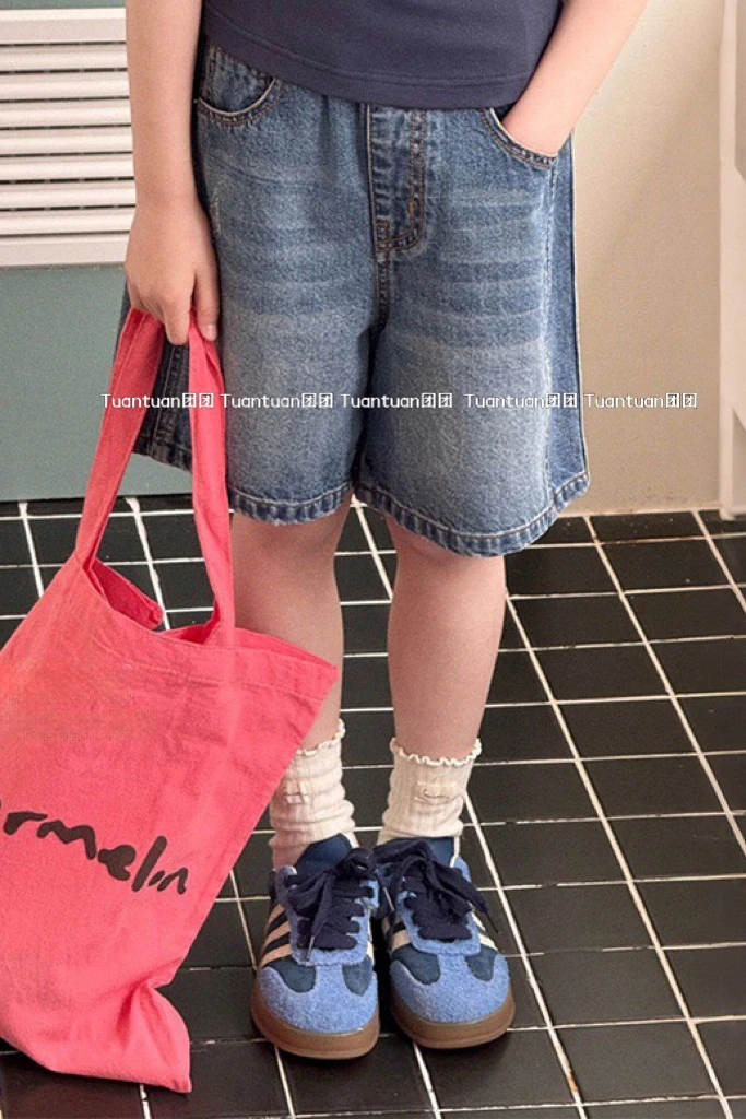 TUANTUAN 2025 简约款软牛仔五分裤