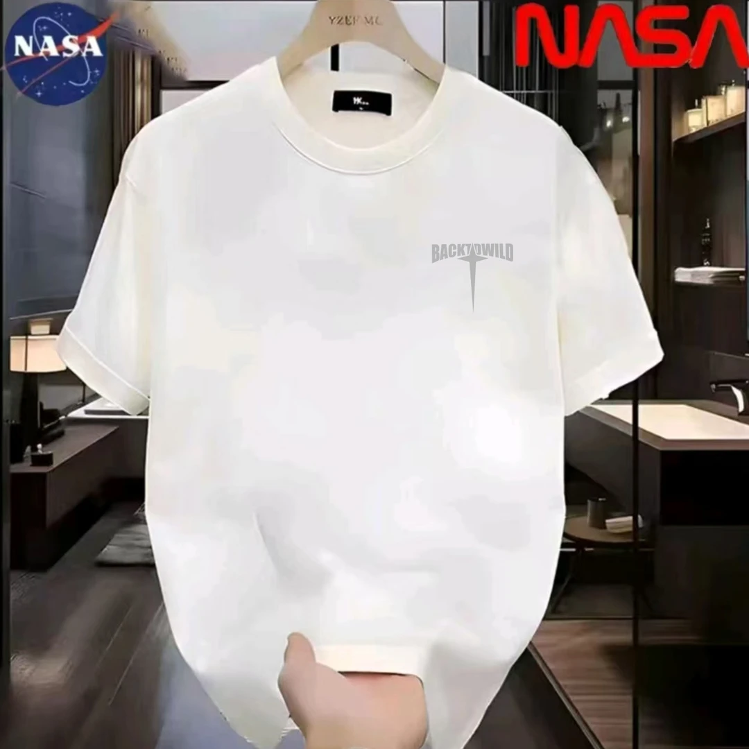 NASA联名纯棉夏季圆领短袖T恤微宽松时尚男女同款休闲百搭32