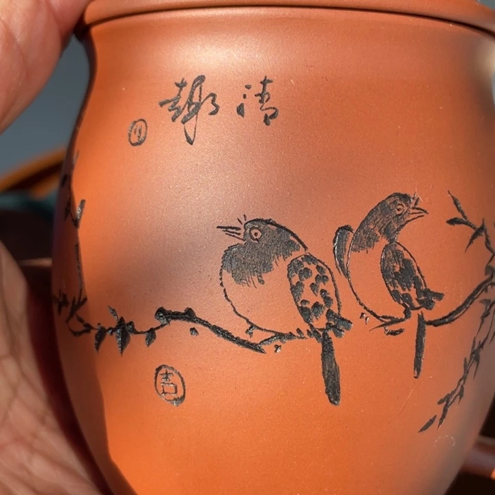 紫泥茶壶阿*红皮龙微瑕