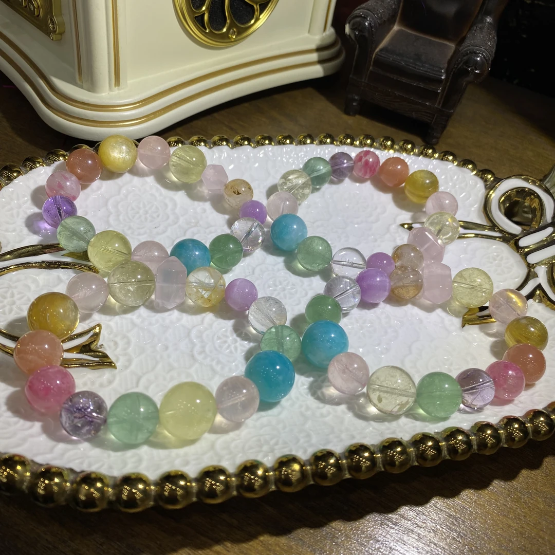 V976-天然水晶多宝手串单圈设计款-多样性发其一