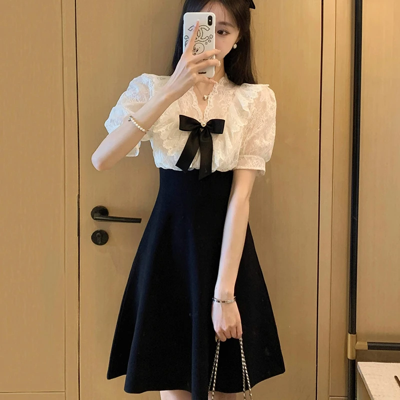 连衣裙2025年新款显瘦气质名媛高级感高端精致裙子套装短裤两件套