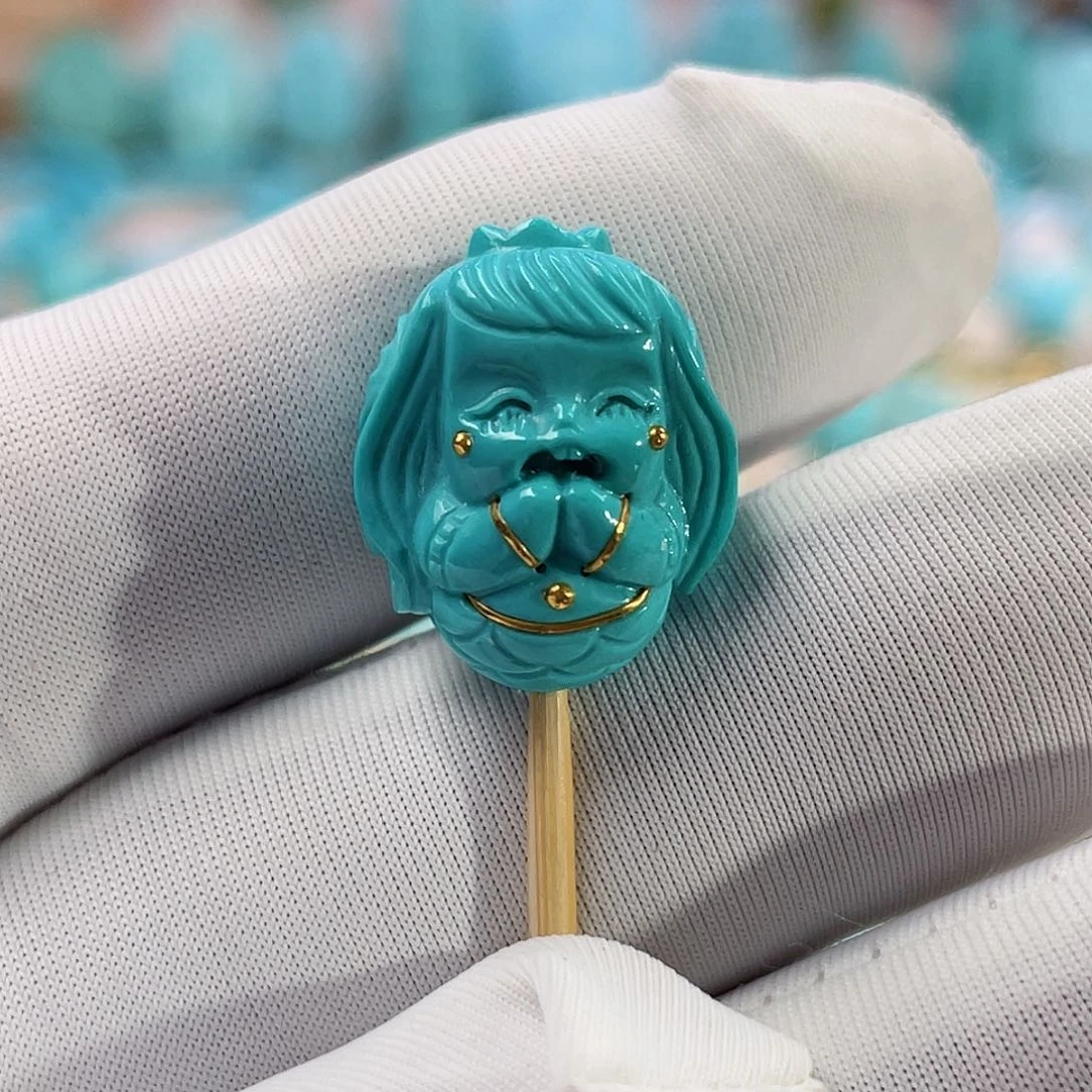 绿松石珠宝奇石未镶嵌