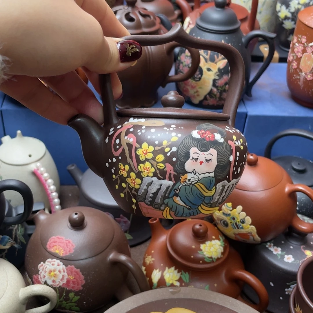 康***桉茶杯红泥紫砂主人杯249cc