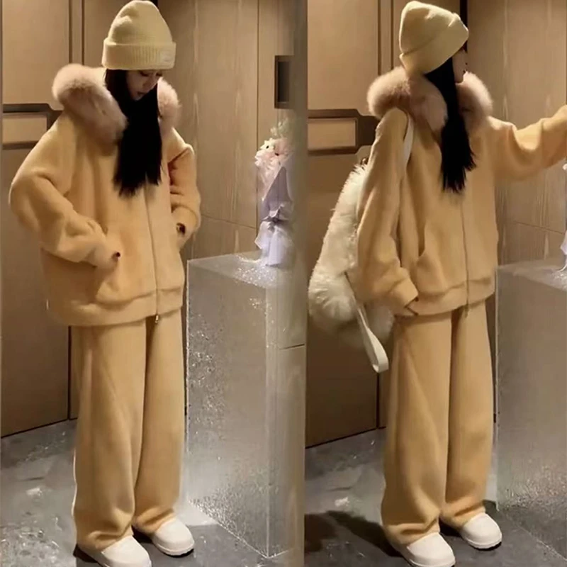 孕妇套装秋季2025时尚款慵懒风宽松长袖外套网红款秋冬外穿两件套