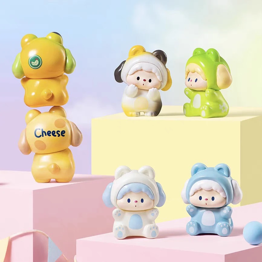 【拆盒】噜噜狗的小熊派对萌粒盲袋潮玩