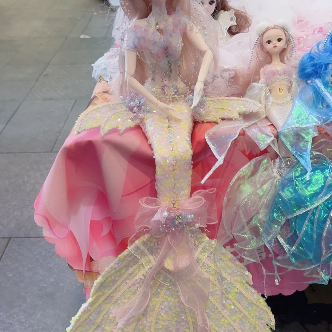 60厘米美人鱼仿鱼鳞片