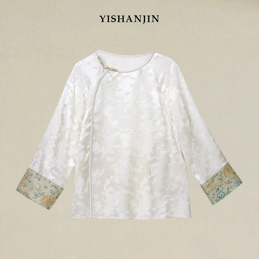 【夏季特清】【云华】100桑蚕丝新中式上衣 国风圆领汉服·24S0205