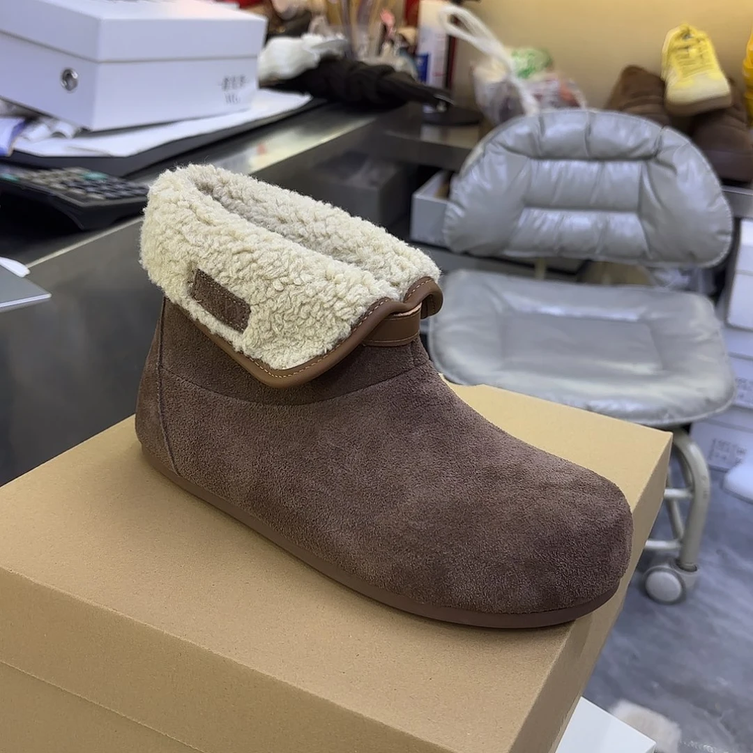 36码翻口毛棉鞋俩穿