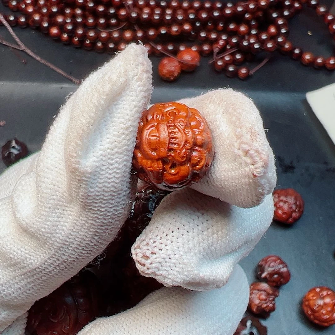 木正****）海南红降黄油1.5雕刻皮丘