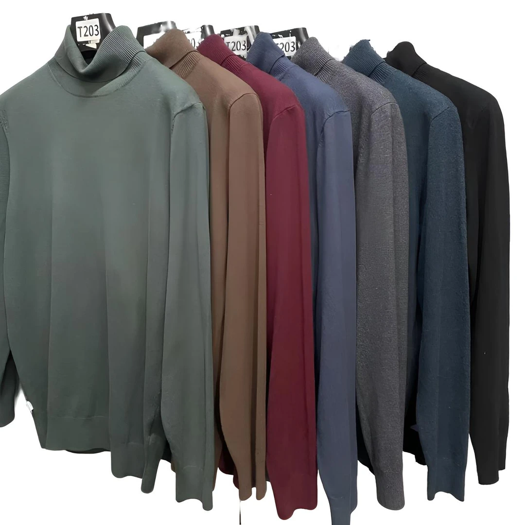 T203【羊毛衫】新款商务男士打底衫#