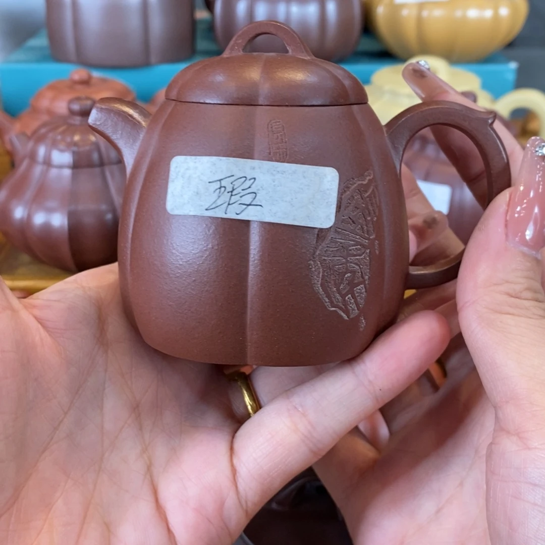 茶壶紫砂原矿泥料手工壶直播间