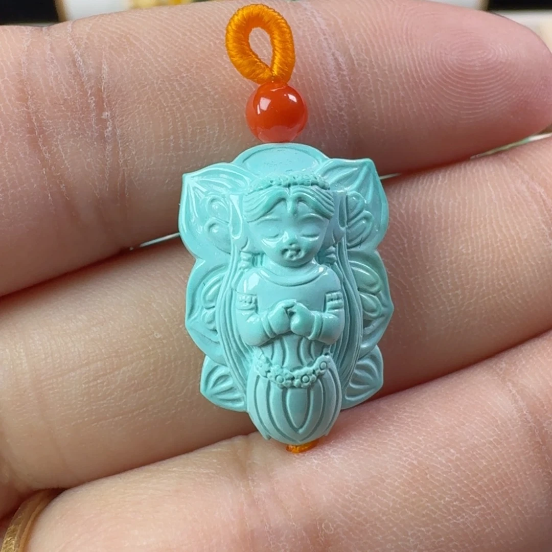 绿松石未镶嵌吊坠(不含链)