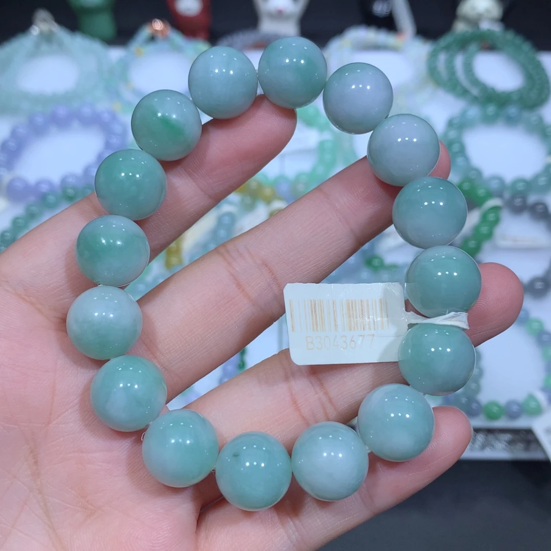 翡翠未镶嵌手串天然