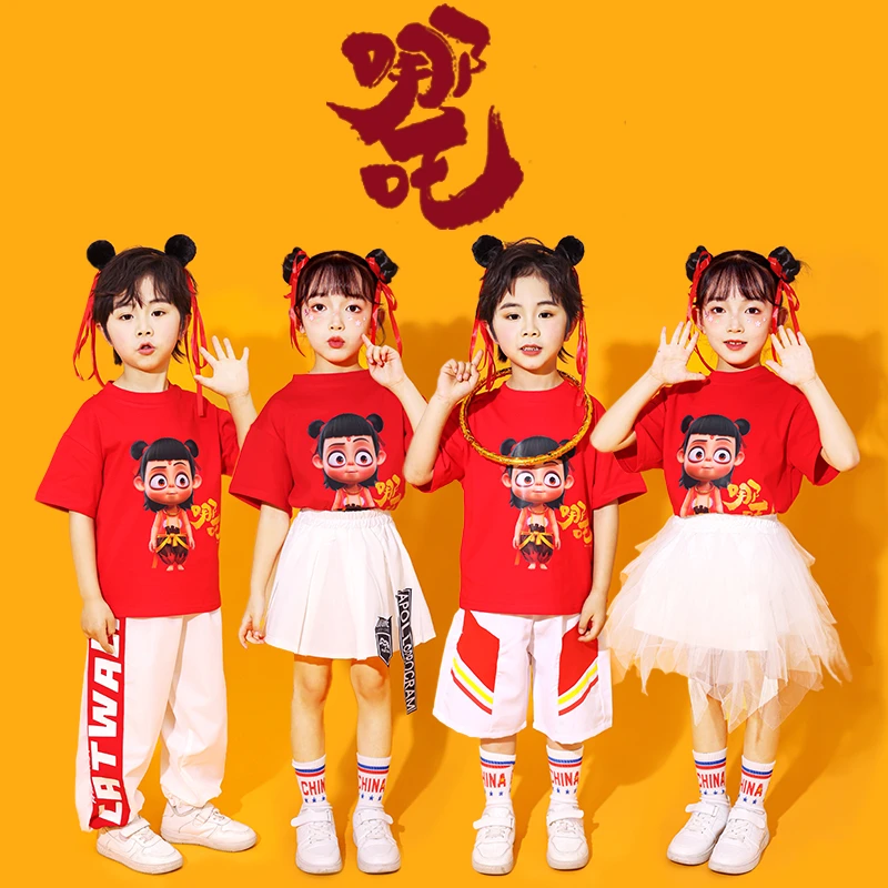 六一儿童表演服幼儿园园服哪吒闹海魔童降世小学生运动会演出服潮