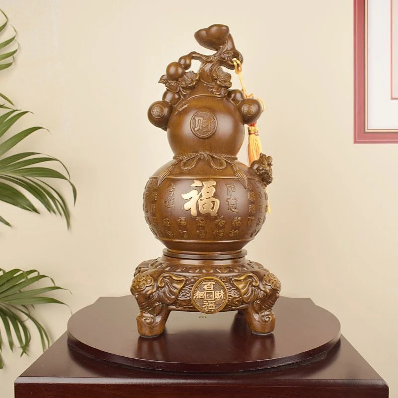 百福葫芦招财福禄摆件工艺品创意桌面客厅办公室装饰品开业乔迁
