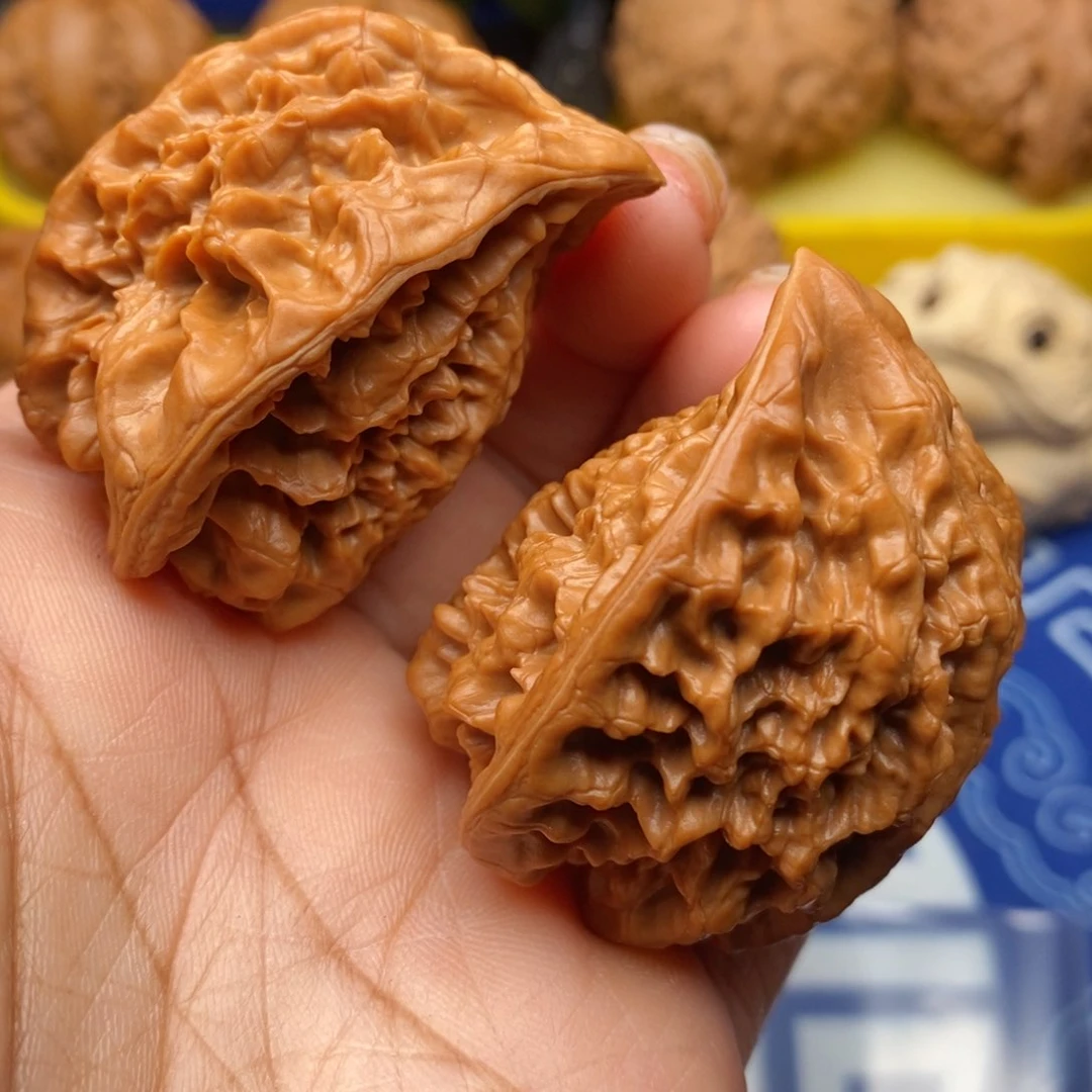 把件文玩核桃蛇头