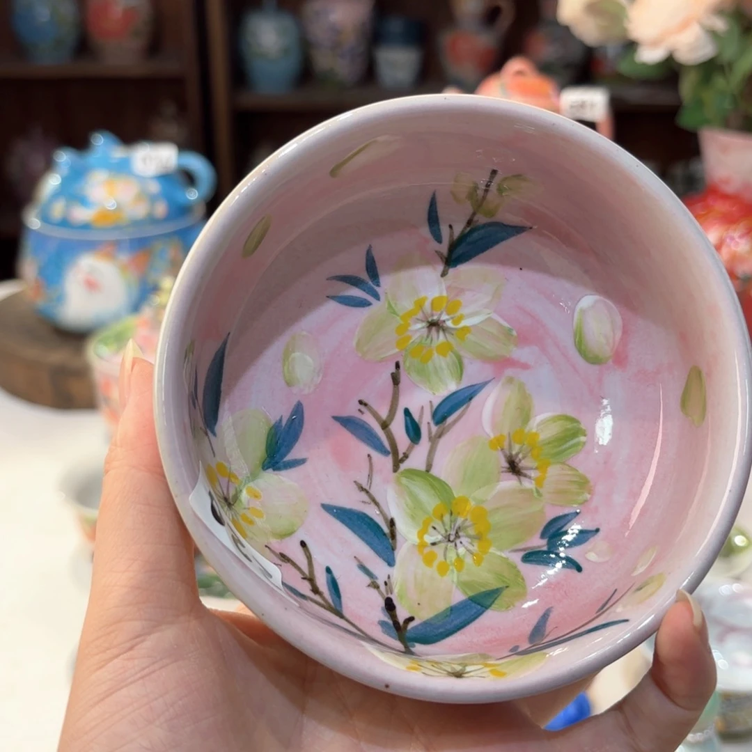 景德镇手绘高温釉下彩陶瓷茶具