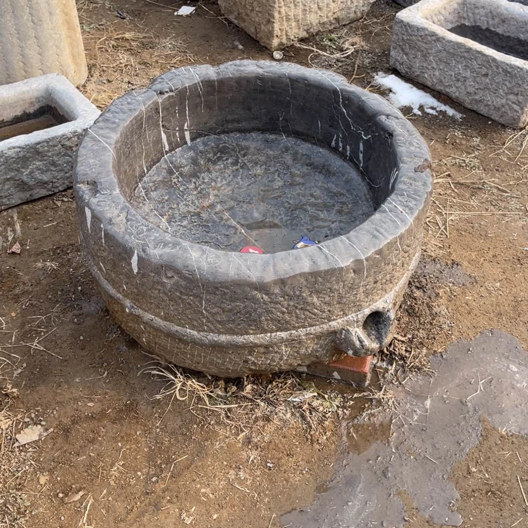 手***6石材黑青石老石盆专拍链接