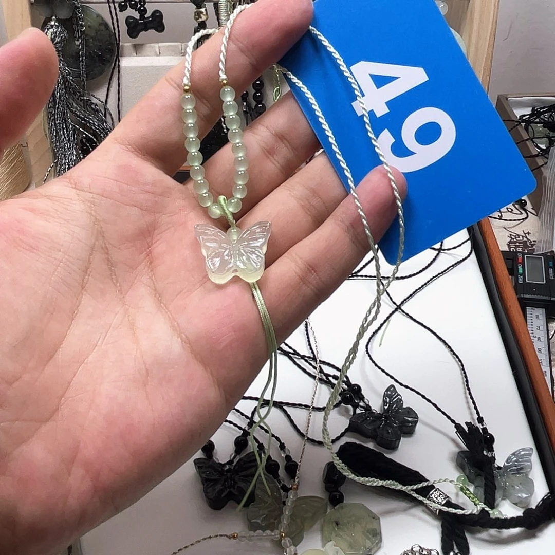 小***^蛇纹石玉合金颈饰