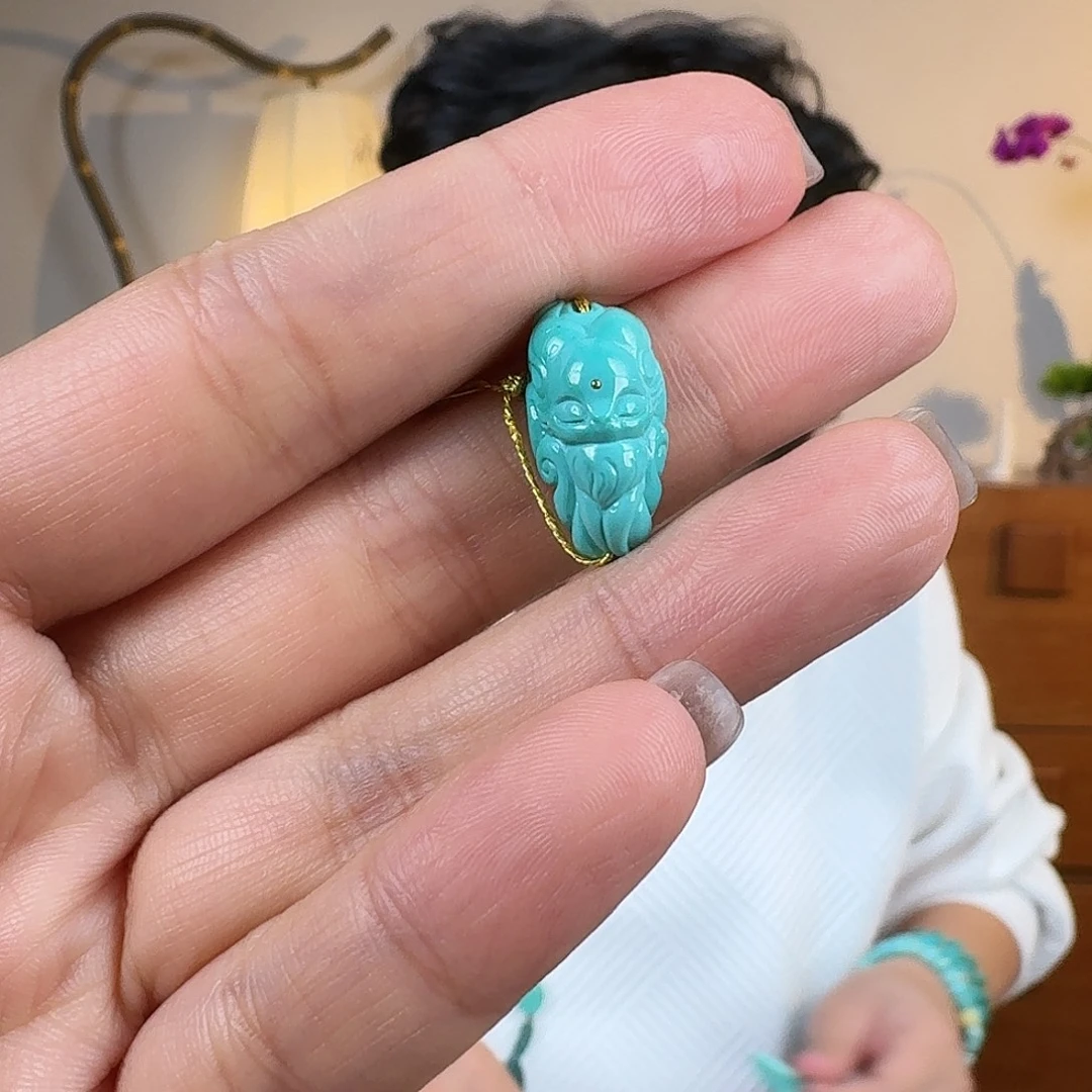 绿松石未镶嵌挂件