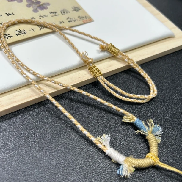 纯手工编织藏风吊坠绳百搭可调节挂坠绳手编绳