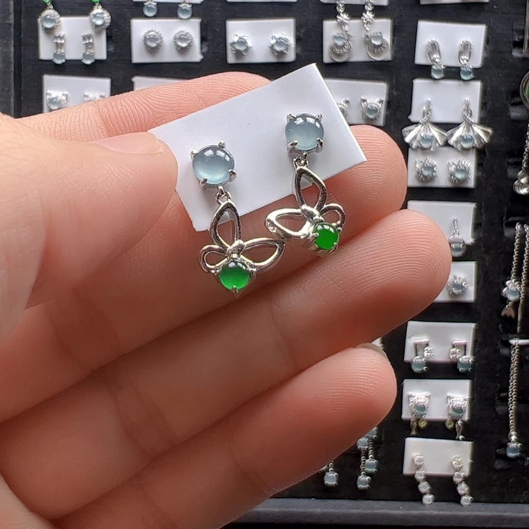 翡翠银S925镶嵌手链