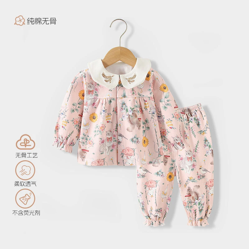 2025春季新品男女宝宝分体衣a类纯棉贴身幼童秋衣秋裤童套装外穿