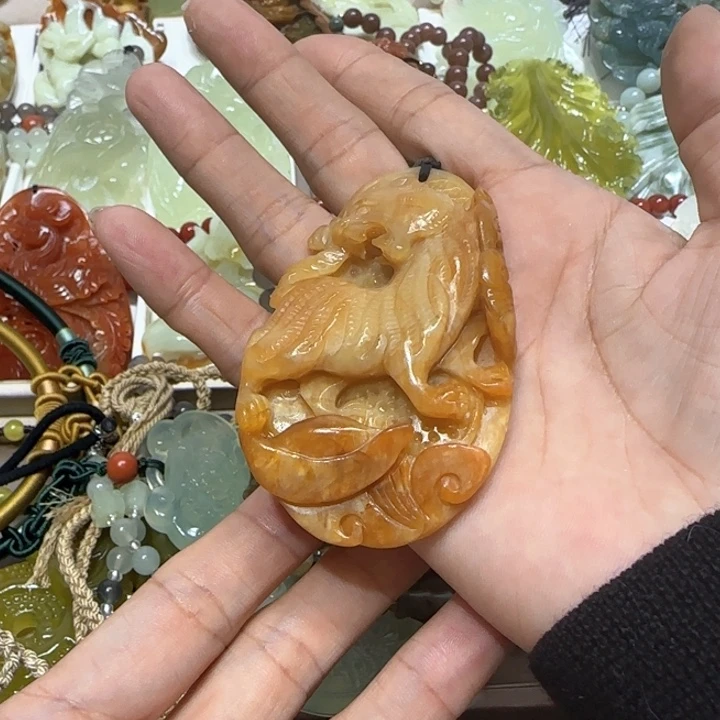 蛇纹石玉吊坠未镶嵌幸***长
