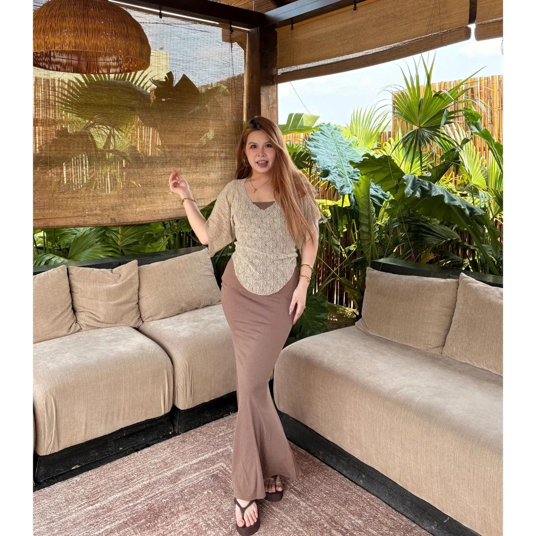 希腊古韵 古典优雅慵懒贵气丁达尔风时尚套装上衣＋裙子G249/G263