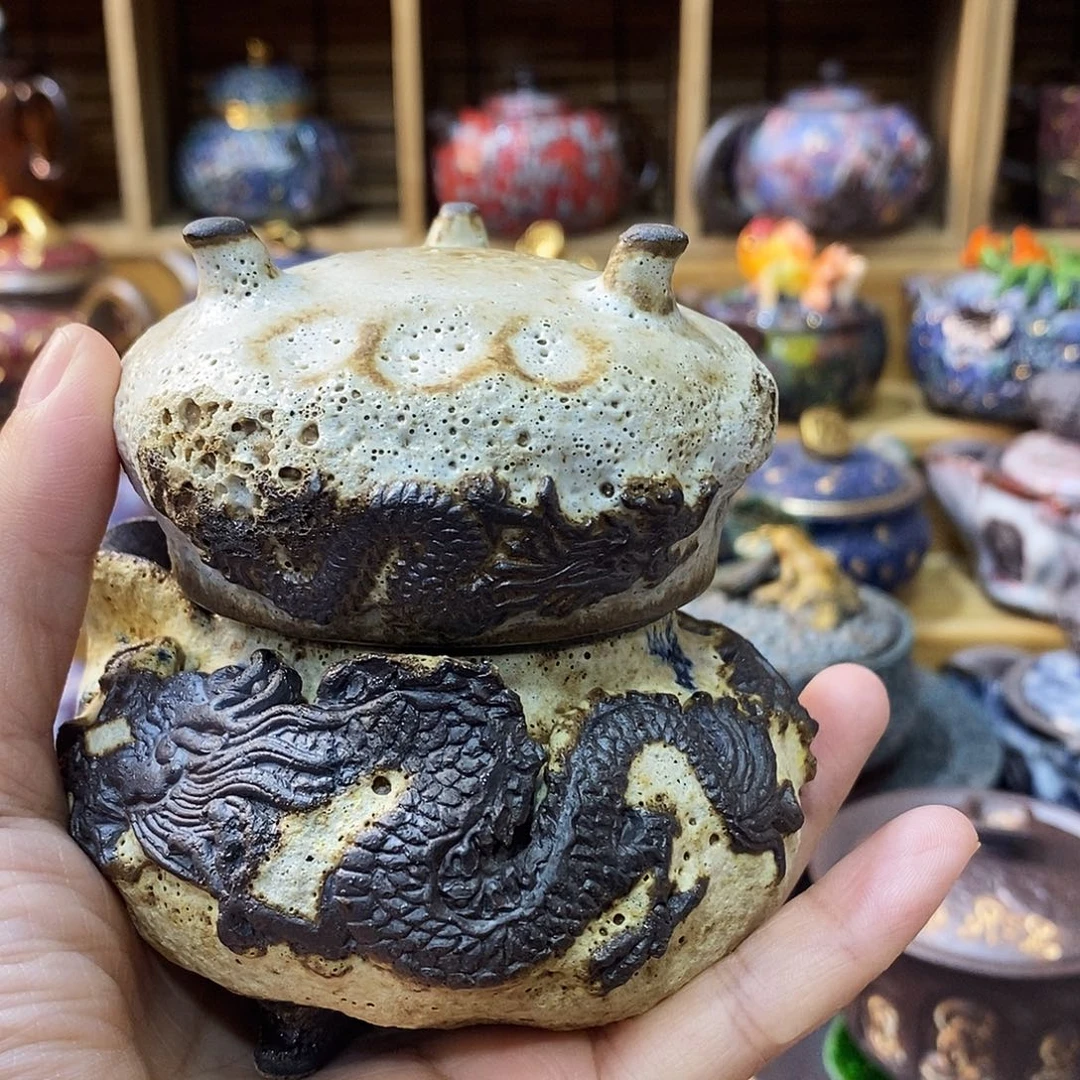 石***院粗陶柴烧志野茶器