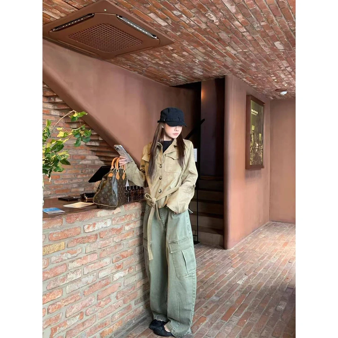 美拉德沙色麂皮外套C 9401#