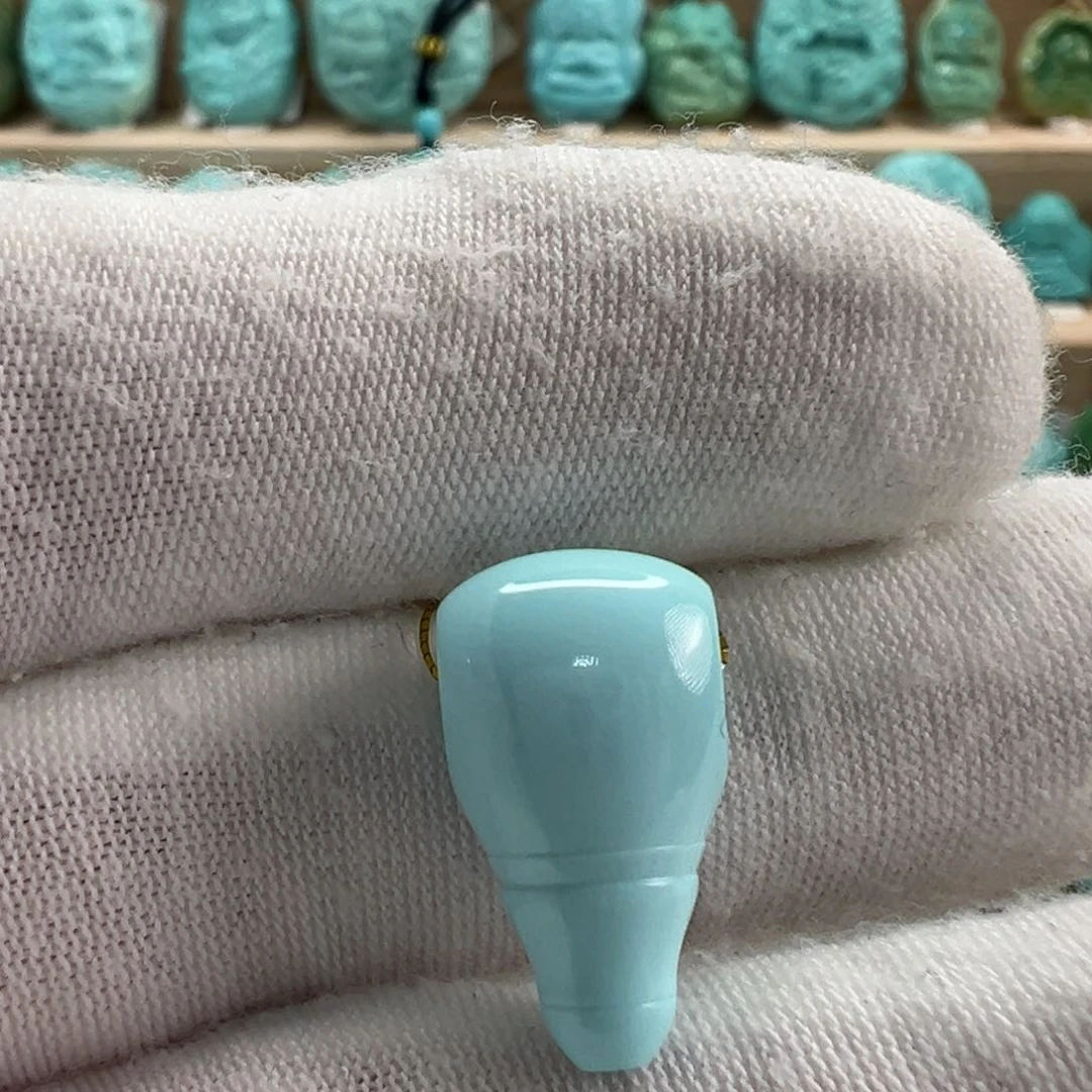 未镶嵌绿松石三通10mm