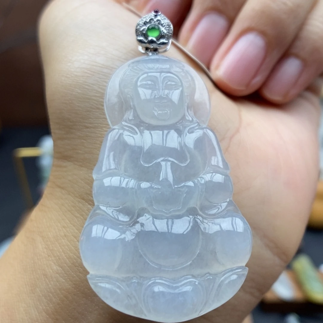 【闪购商品】颈饰18K金镶嵌翡翠33