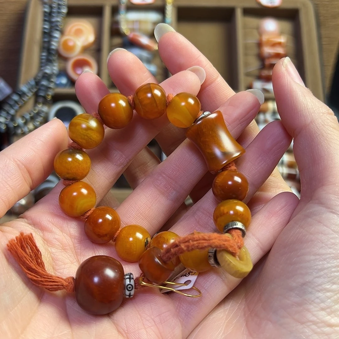 石英石纯铜手串儿