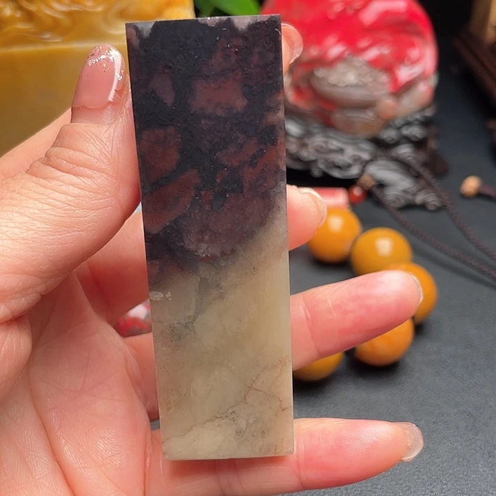 田黄石无**主昌化石印章把件闲章