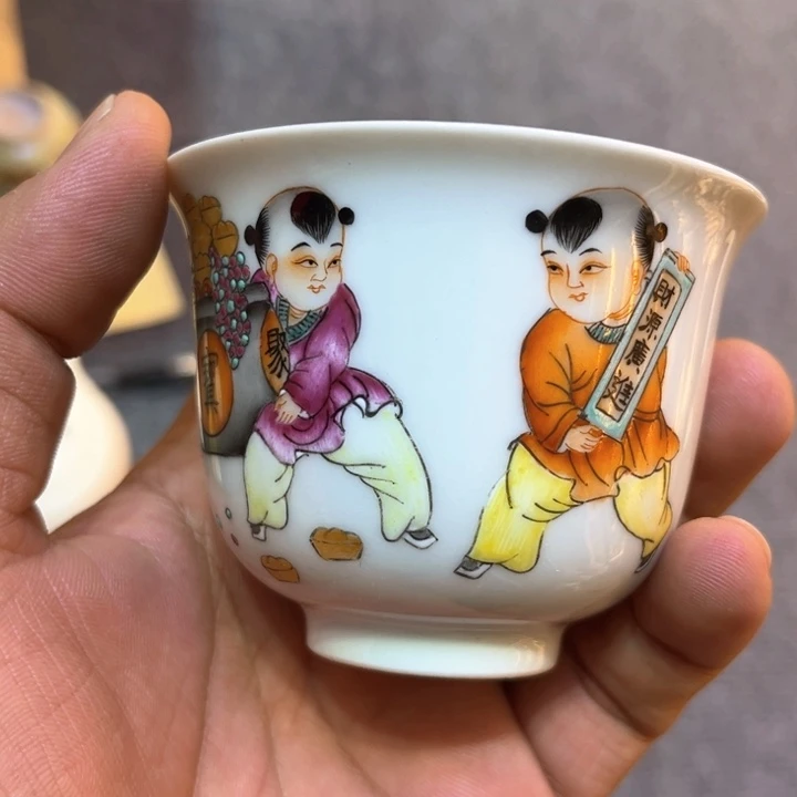 纯手绘精品盖碗杯