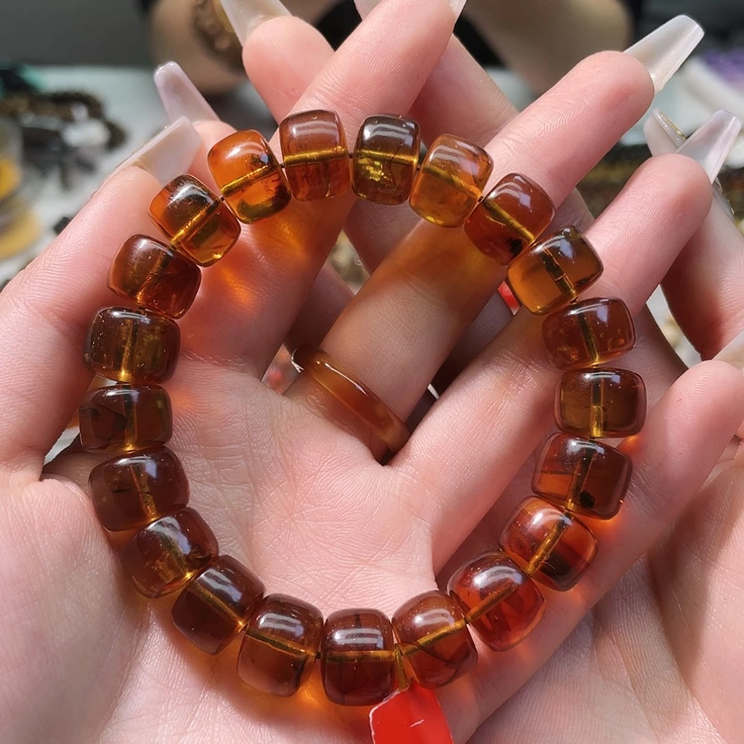 琥珀未镶嵌裸石抚顺琥珀12➕手串金珀