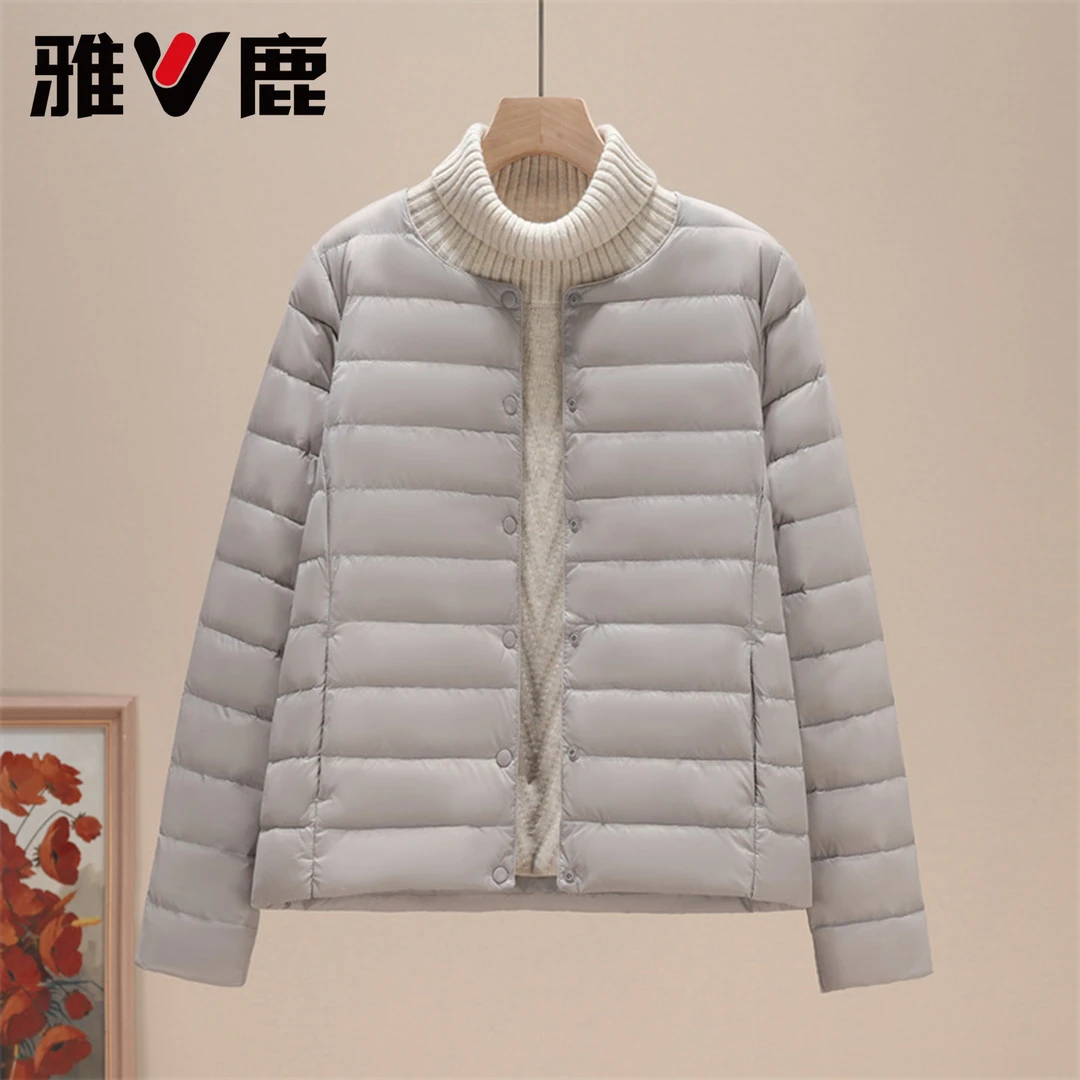 雅鹿轻薄羽绒服短款羽绒内胆时尚反季保暖内搭上衣YF501V00940