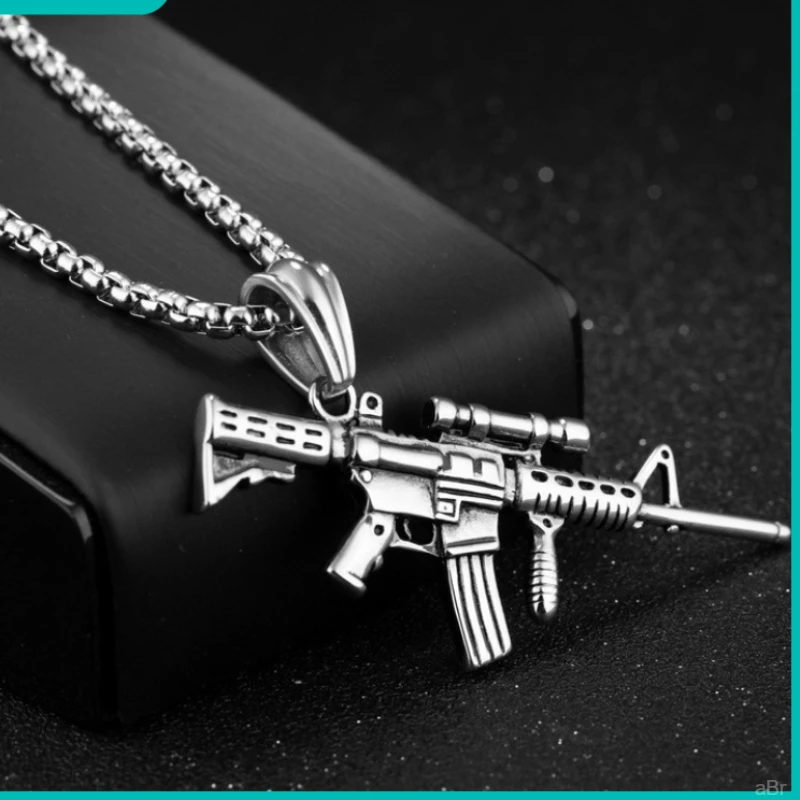 装饰吊坠男孩男孩嘻哈金吊坠儿童项链 合男童百搭个性新潮流